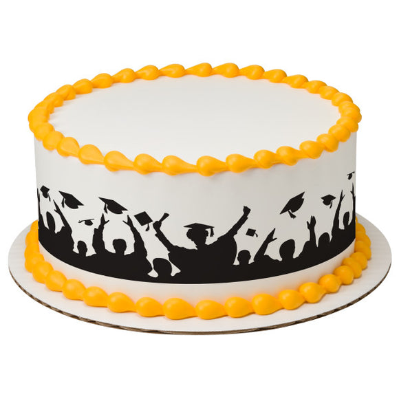 Hats Off Silhouette PhotoCake® Edible Image® Strips EIC485