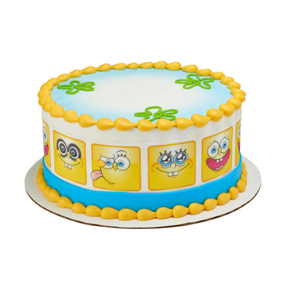 SpongeBob SquarePants™ Many Faces PhotoCake® Edible Image® Strips - EIC20776