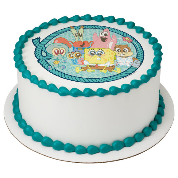 SpongeBob SquarePants™ Roped In PhotoCake® Edible Image® - EIC22404