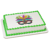Mardi Gras Mask PhotoCake® Edible Image® - EIC24554