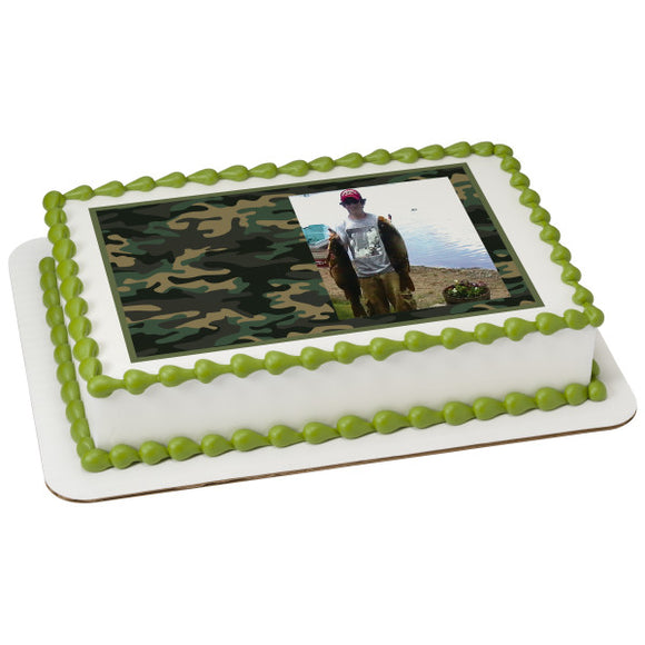 Camo Hunting PhotoCake® Edible Image® Frame - EIC24895