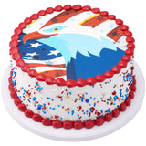 Patriotic Eagle PhotoCake® Edible Image® - EIC25663