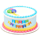 Happy Birthday Bunting Banner PhotoCake® Edible Image® Strips- EIC25761