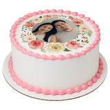 Floral Wreath PhotoCake® Edible Image® Frame - EIC26900