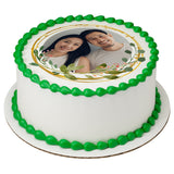 Leaves Circle PhotoCake® Edible Image® Frame - EIC26901