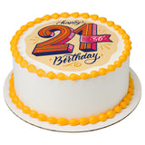 21st Birthday PhotoCake® Edible Image® - EIC26902