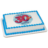 30th birthday PhotoCake® Edible Image® - EIC26903