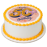 50th Birthday PhotoCake® Edible Image® - EIC26905