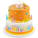 Hip Hip Hooray! PhotoCake® Edible Image® Strips - EIC26926