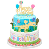 Hip Hip Hooray! PhotoCake® Edible Image® Strips - EIC26926