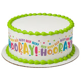 Hip Hip Hooray! PhotoCake® Edible Image® Strips - EIC26926