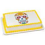 White Sugar Skull PhotoCake® Edible Image® - EIC27251