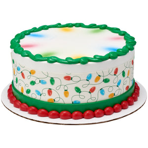 Christmas Lights PhotoCake® Edible Image® Strips - EIC27458