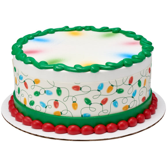 Christmas Lights PhotoCake® Edible Image® Strips - EIC27458