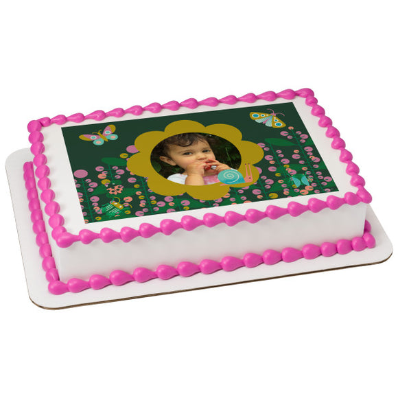 Wild Flower PhotoCake® Edible Image® Frame - EIC28495