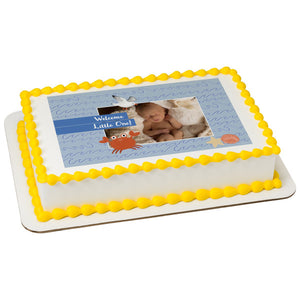 Welcome Little One! PhotoCake® Edible Image® Frame - EIC28498