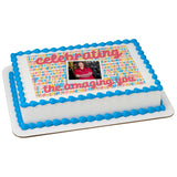 Celebrating The Amazing You PhotoCake® Edible Image® Frame - EIC28527