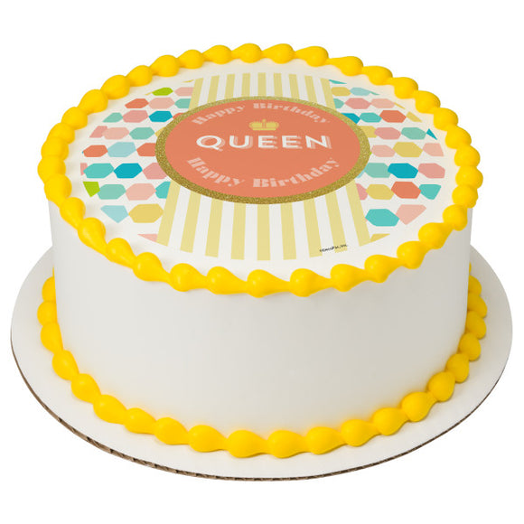 Happy Birthday Queen PhotoCake® Edible Image® - EIC28530