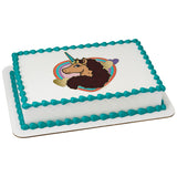 Afro Unicorn Divine PhotoCake® Edible Image® - EIC28721