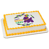Mardi Gras Bead Dog PhotoCake® Edible Image® - EIC28907