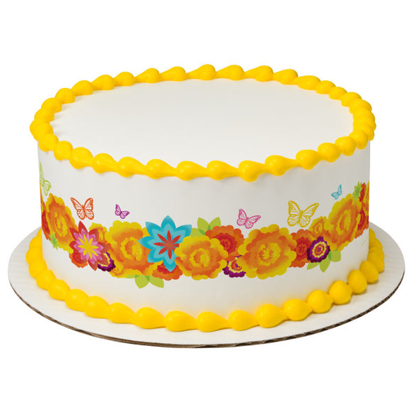 Marigolds PhotoCake® Edible Image® Strips - EIC28909