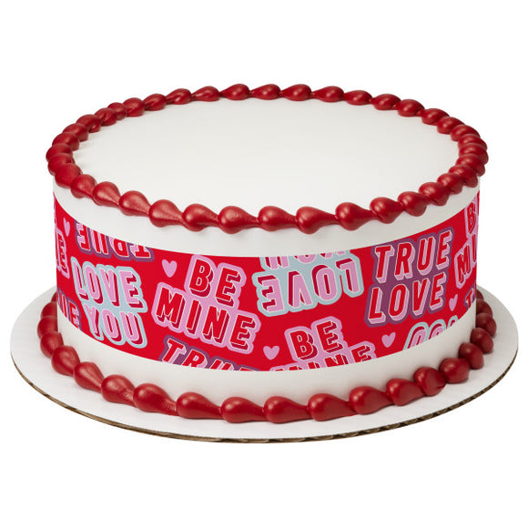 Be Mine PhotoCake® Edible Image® Strips - EIC28939