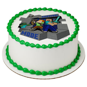 MINECRAFT Survival Mode PhotoCake® Edible Image® - EIC29054
