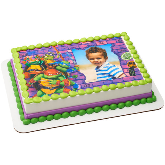 TMNT Mutant Mayhem Super Mutant PhotoCake® Edible Image® Frame - EIC29074
