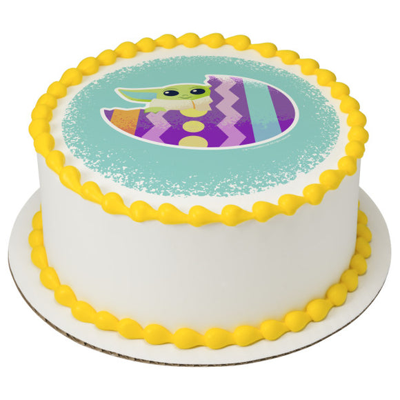 STAR WARS™ The Mandalorian Grogu Easter Egg PhotoCake® Edible Image® - EIC29220