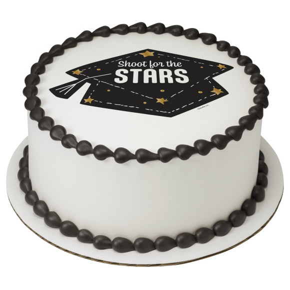 Shoot for the Stars PhotoCake® Edible Image® Graduation - EIC29267
