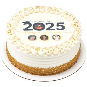 2025 Graduate Multi-Photo PhotoCake® Edible Image® Frame - EIC62507