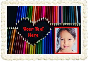 Pencil Crayon Love Photo Frame - EIO13031
