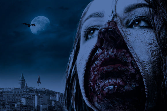 Zippered Zombie Face - EIO18016