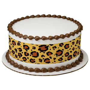 Safari Print Leopard PhotoCake® Edible Image® Strips EIC19279