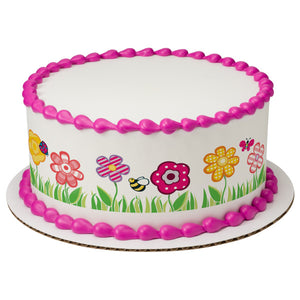 Cutie Pie Garden PhotoCake® Edible Image® Strips EIC19280