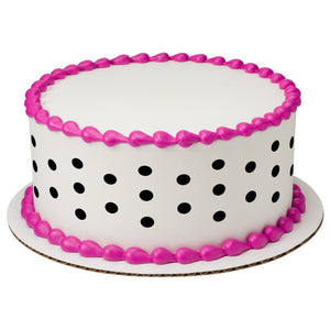 Classic Dots Black PhotoCake® Edible Image® Strips EIC19286