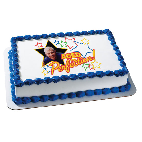 Aged To Perfection PhotoCake® Edible Image® Frame EIC19448