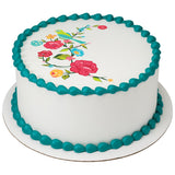 Bird on Blooming Branch Flower PhotoCake® Edible Image® EIC19601 Floral