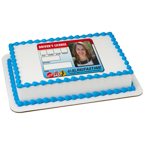 Driver License PhotoCake® Edible Image® Frame EIC20168