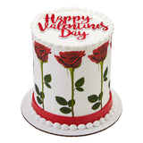 Stemmed Rose PhotoCake® Edible Image® Strips EIC21685