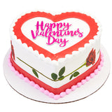 Stemmed Rose PhotoCake® Edible Image® Strips EIC21685