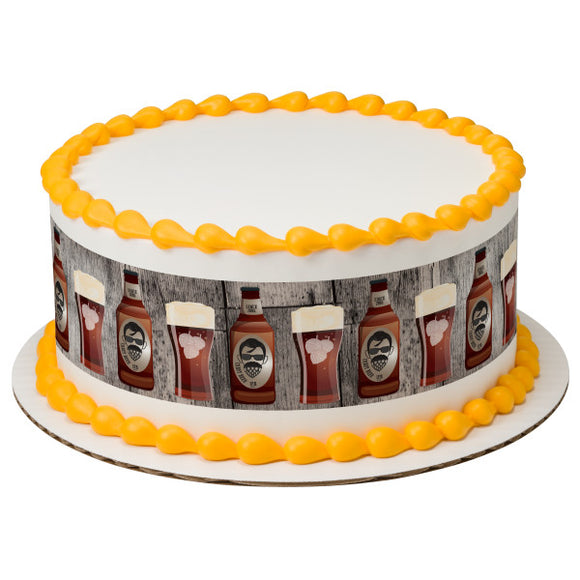 Beard And Hops PhotoCake® Edible Image® Strips EIC22374