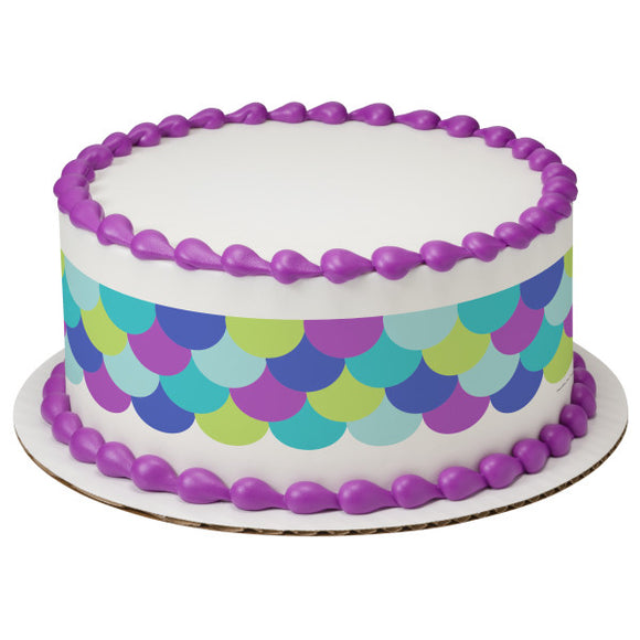 Mermaid Scales PhotoCake® Edible Image® Strips EIC22915