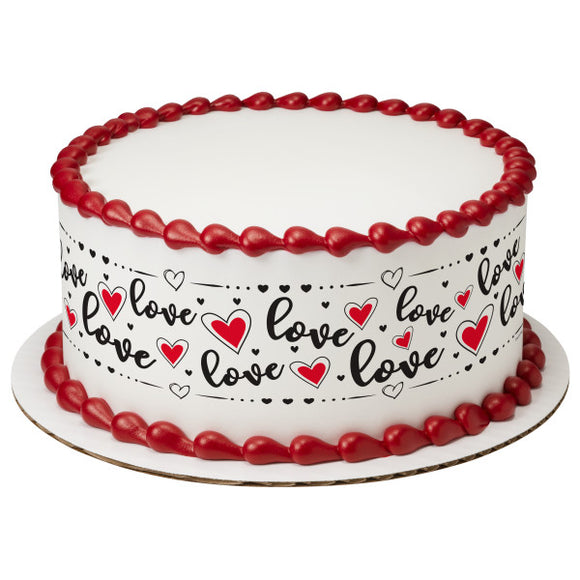 Love PhotoCake® Edible Image® Strips EIC23265