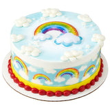 Rainbow with Clouds PhotoCake® Edible Image® Strips EIC23267