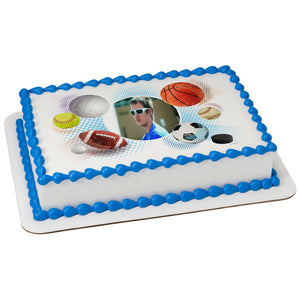 Sports Collage Grad PhotoCake® Edible Image® Frame EIC24893