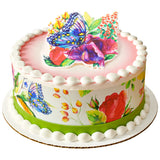 Watercolor Floral PhotoCake® Edible Image® Strips EIC25473