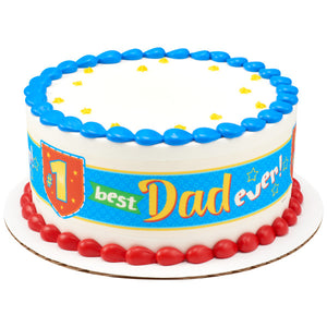 #1 Best Dad Ever! PhotoCake® Edible Image® Strips EIC25501