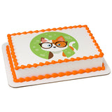 Kitty Cat With Glasses PhotoCake® Edible Image® - EIC25752