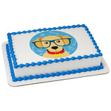 Puppy With Glasses PhotoCake® Edible Image® - EIC25753